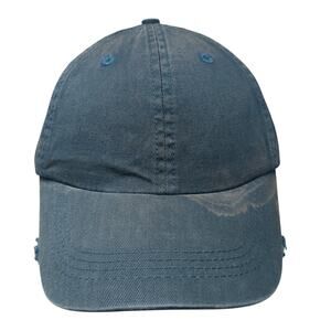 Alternative Earth Slideback Hat Blue One Size Adjustable Solid Blank